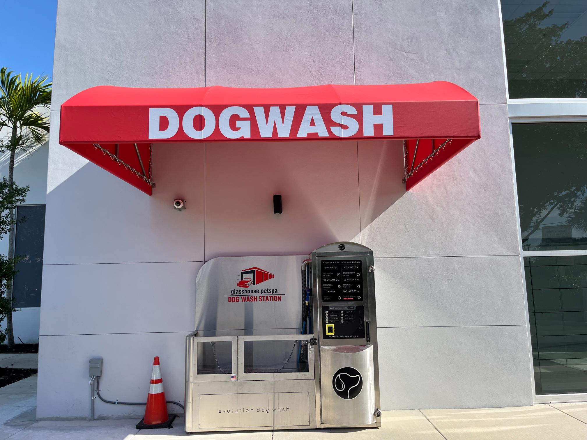 Dog Wash Canopy At A Wpb Carwash